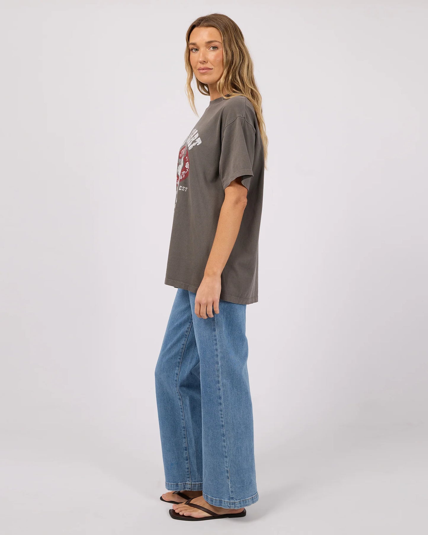 All About Eve Wild Heart Relaxed Tee | Charcoal
