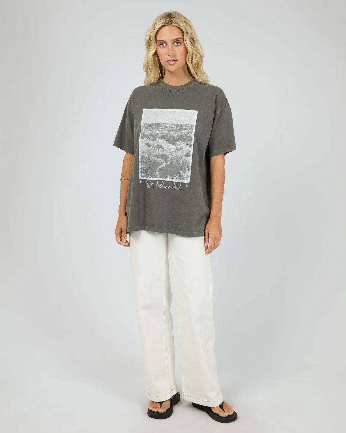 All About Eve Nashville Relaxed Tee | Charcoal