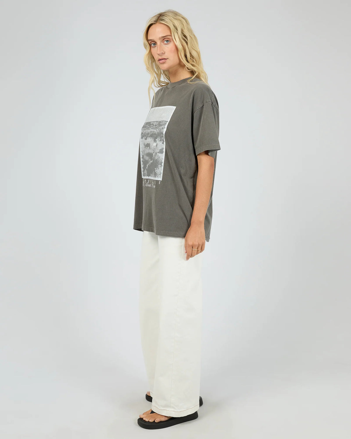 All About Eve Nashville Relaxed Tee | Charcoal