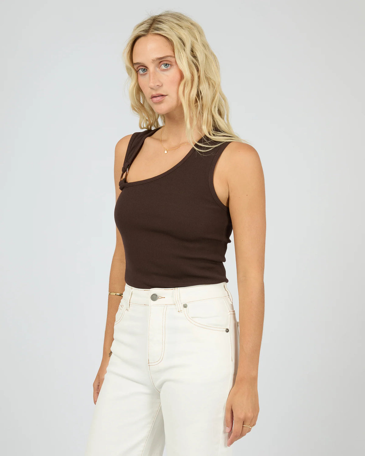 All About Eve Willow Rib Tank | Brown