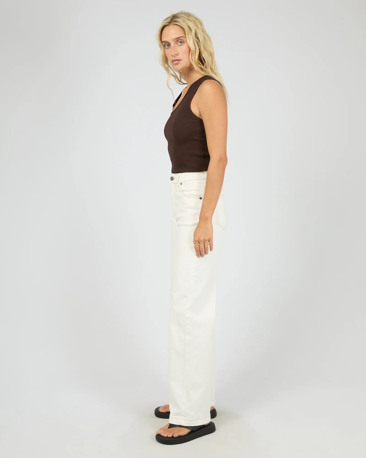 All About Eve Willow Rib Tank | Brown