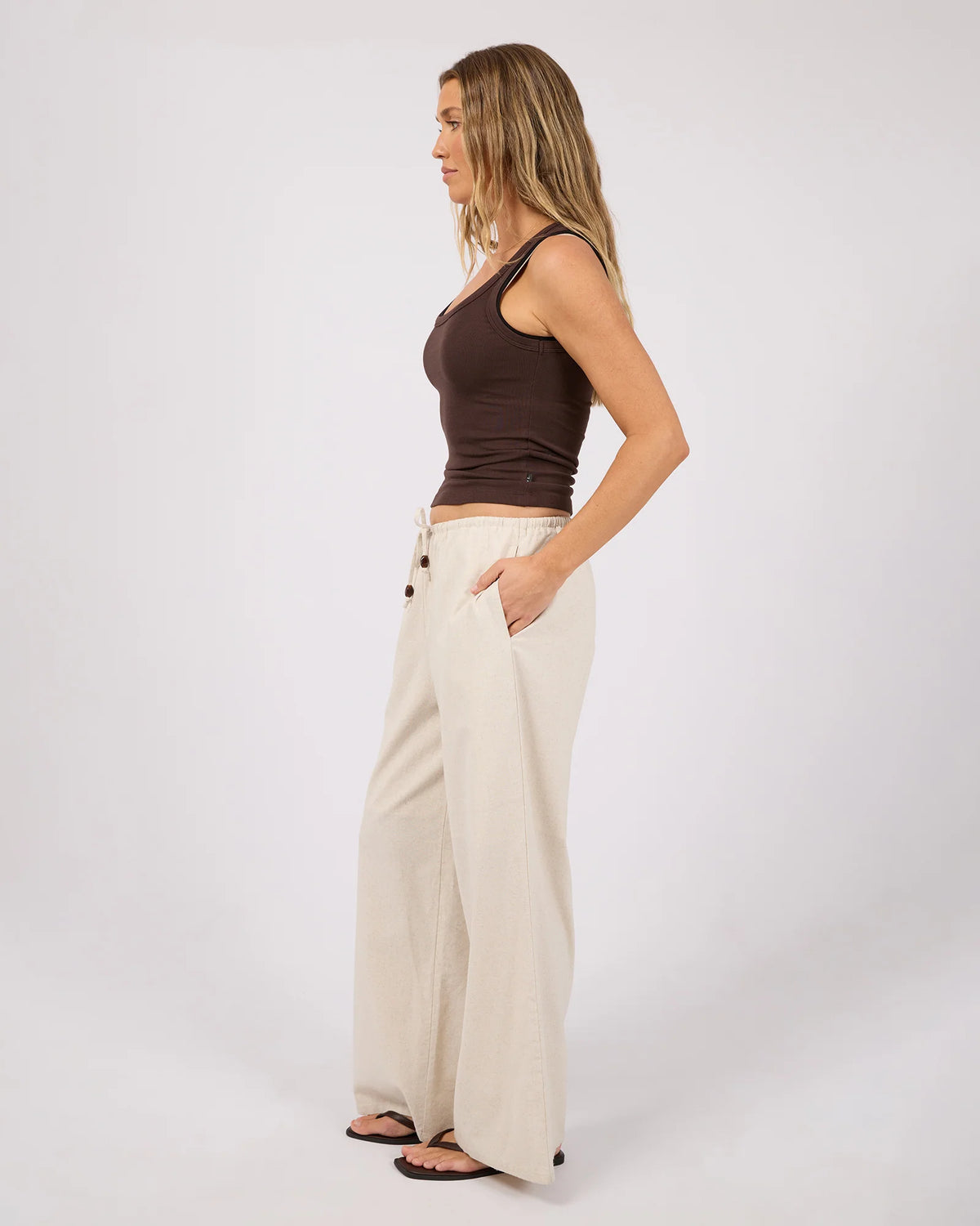 All About Eve Petra Drawstring Pant | Oat