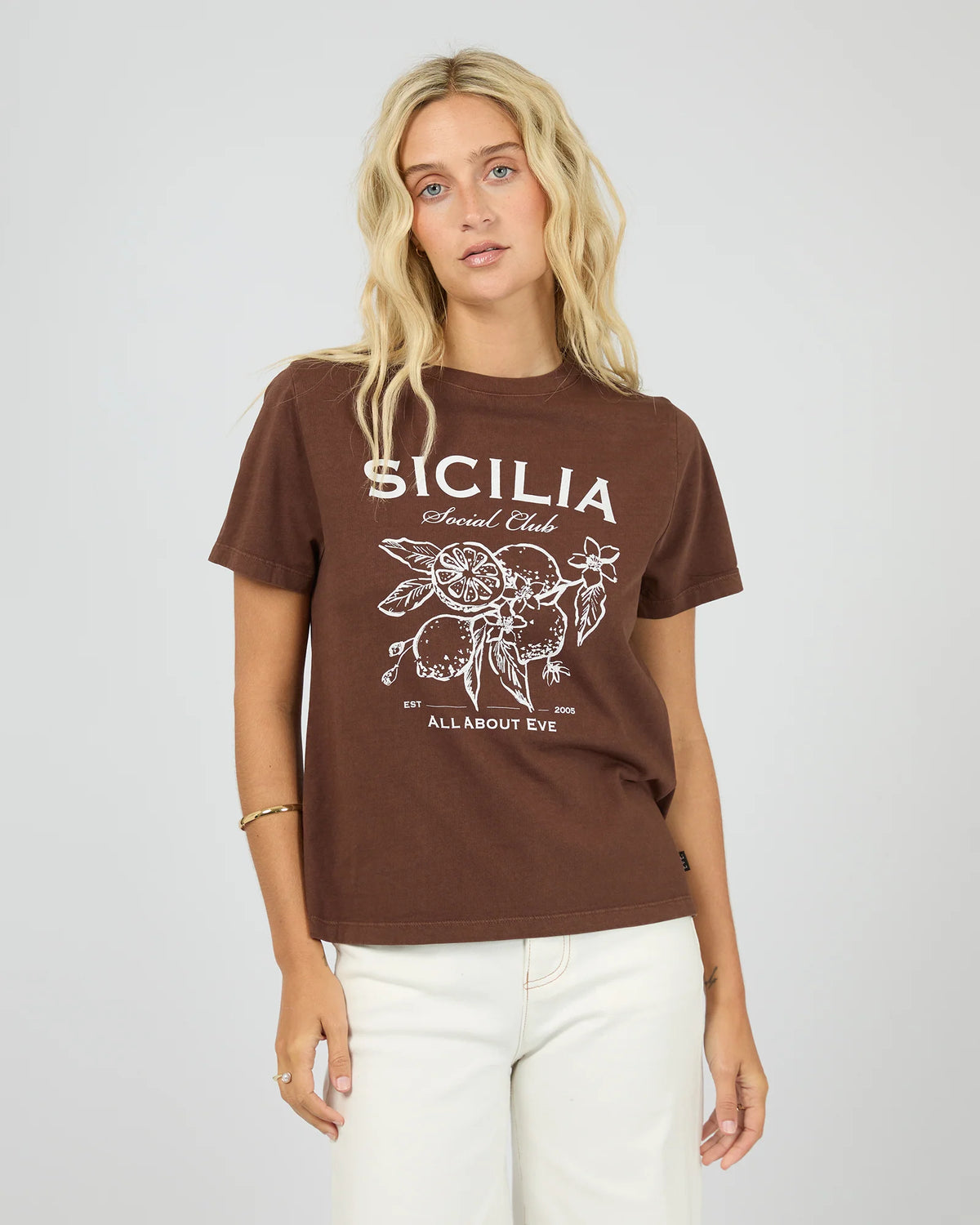 All About Eve Sicilia Regular Tee | Chocolate
