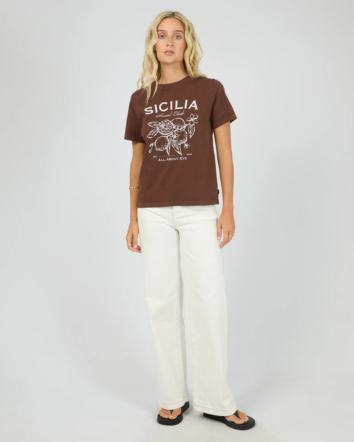 All About Eve Sicilia Regular Tee | Chocolate
