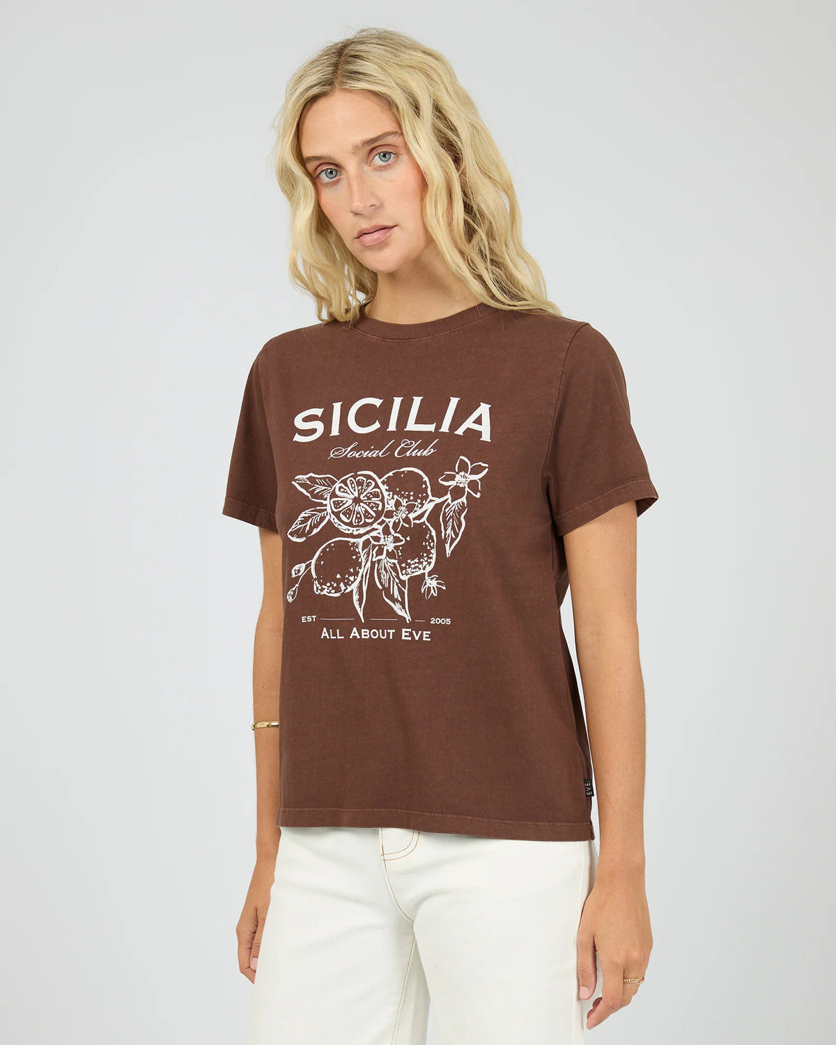 All About Eve Sicilia Regular Tee | Chocolate