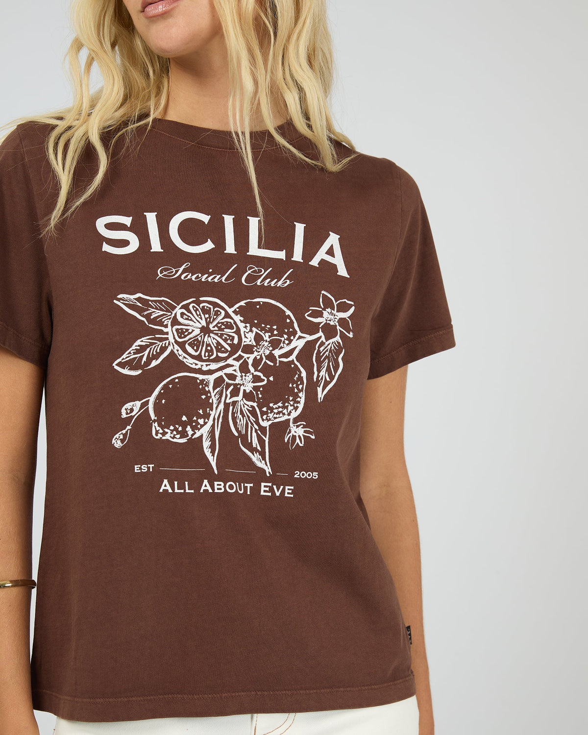 All About Eve Sicilia Regular Tee | Chocolate