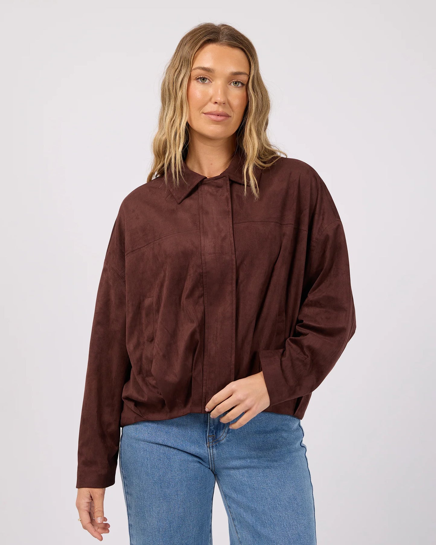 All About Eve Haze Suede Jacket | Chocolate