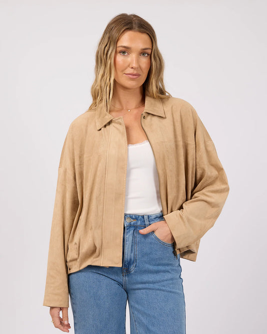 All About Eve Haze Suede Jacket | Latte