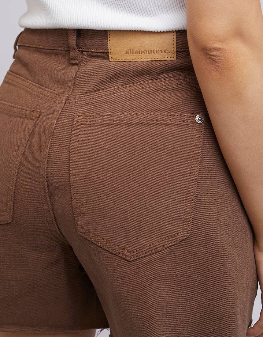 ALL ABOUT EVE HARLEY BERMUDA SHORT BROWN