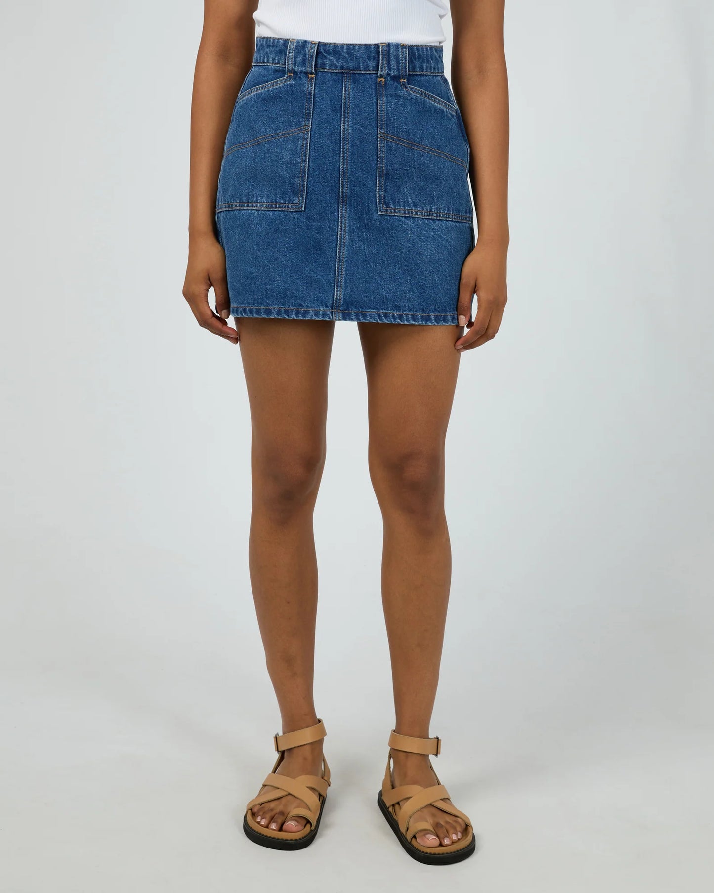 ALL ABOUT EVE BECCA SKIRT HERITAGE BLUE