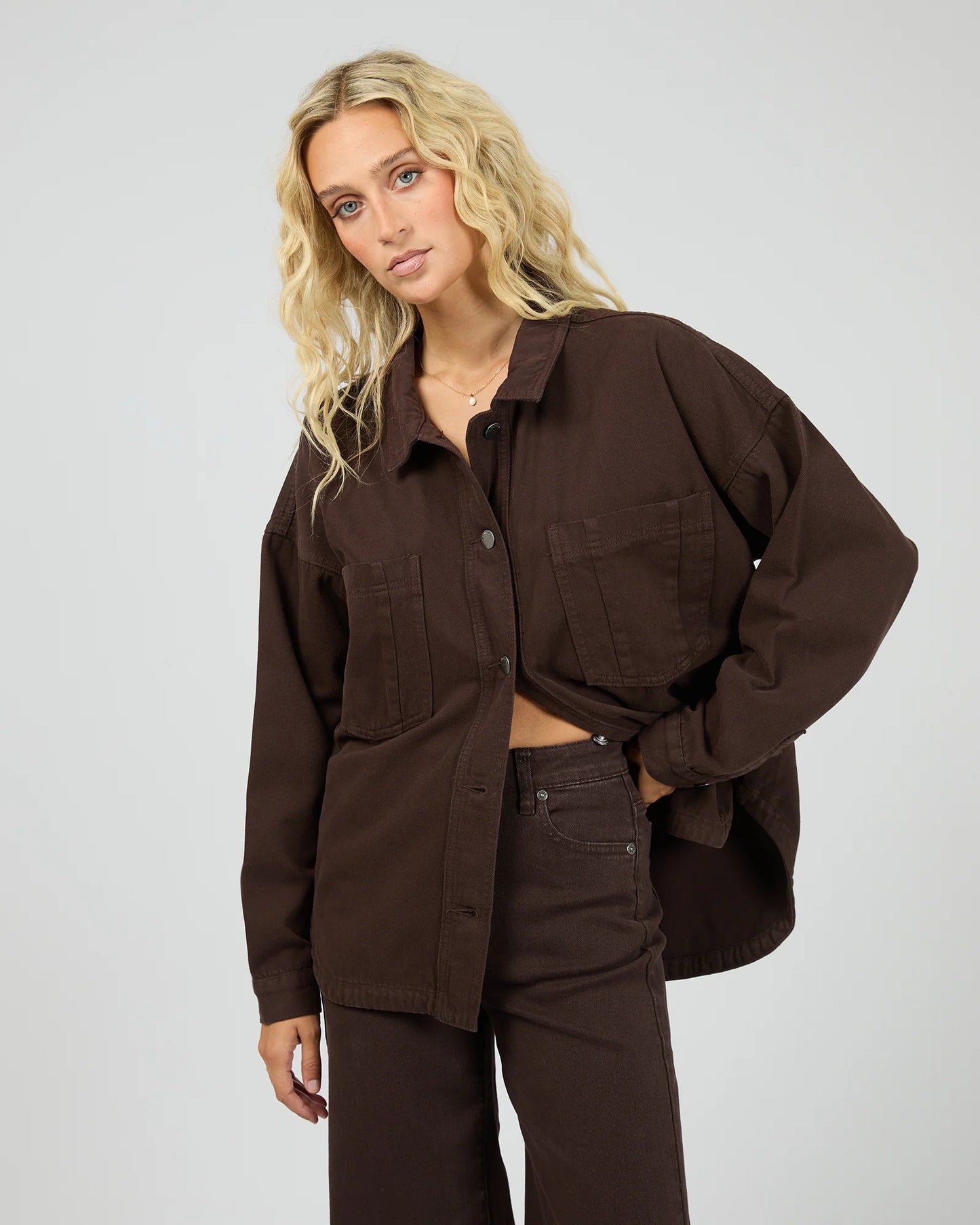 All About Eve Dale Shacket | Brown