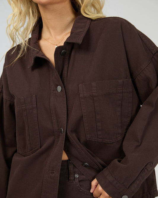 All About Eve Dale Shacket | Brown
