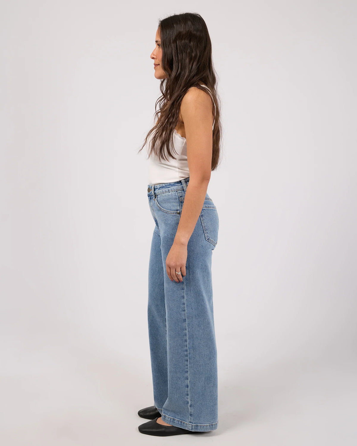 All About Eve Jacqui Wide Leg Petite Jean | Light Blue