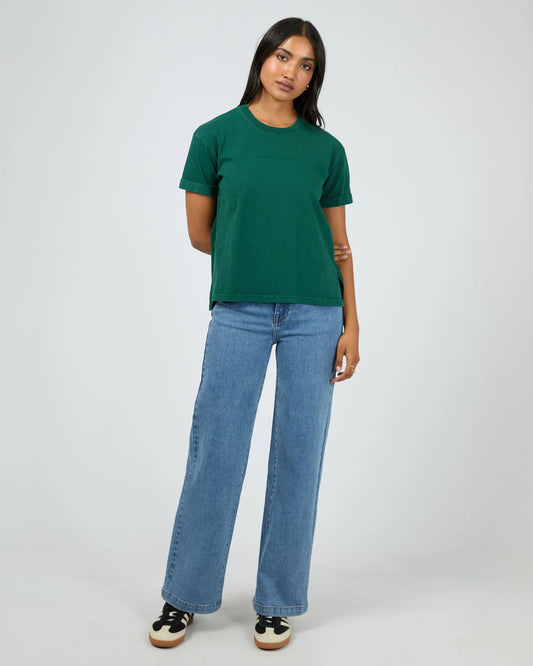 All About Eve Washed Tee Forrest Green
