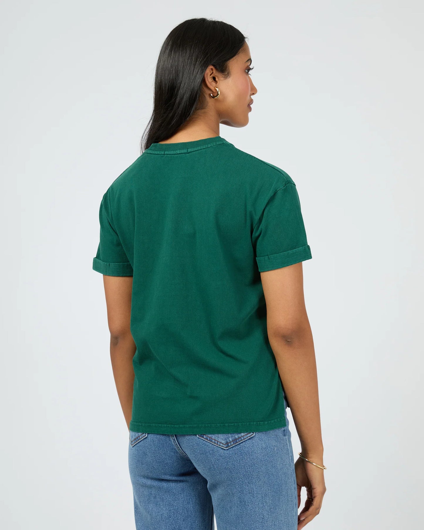 All About Eve Washed Tee Forrest Green