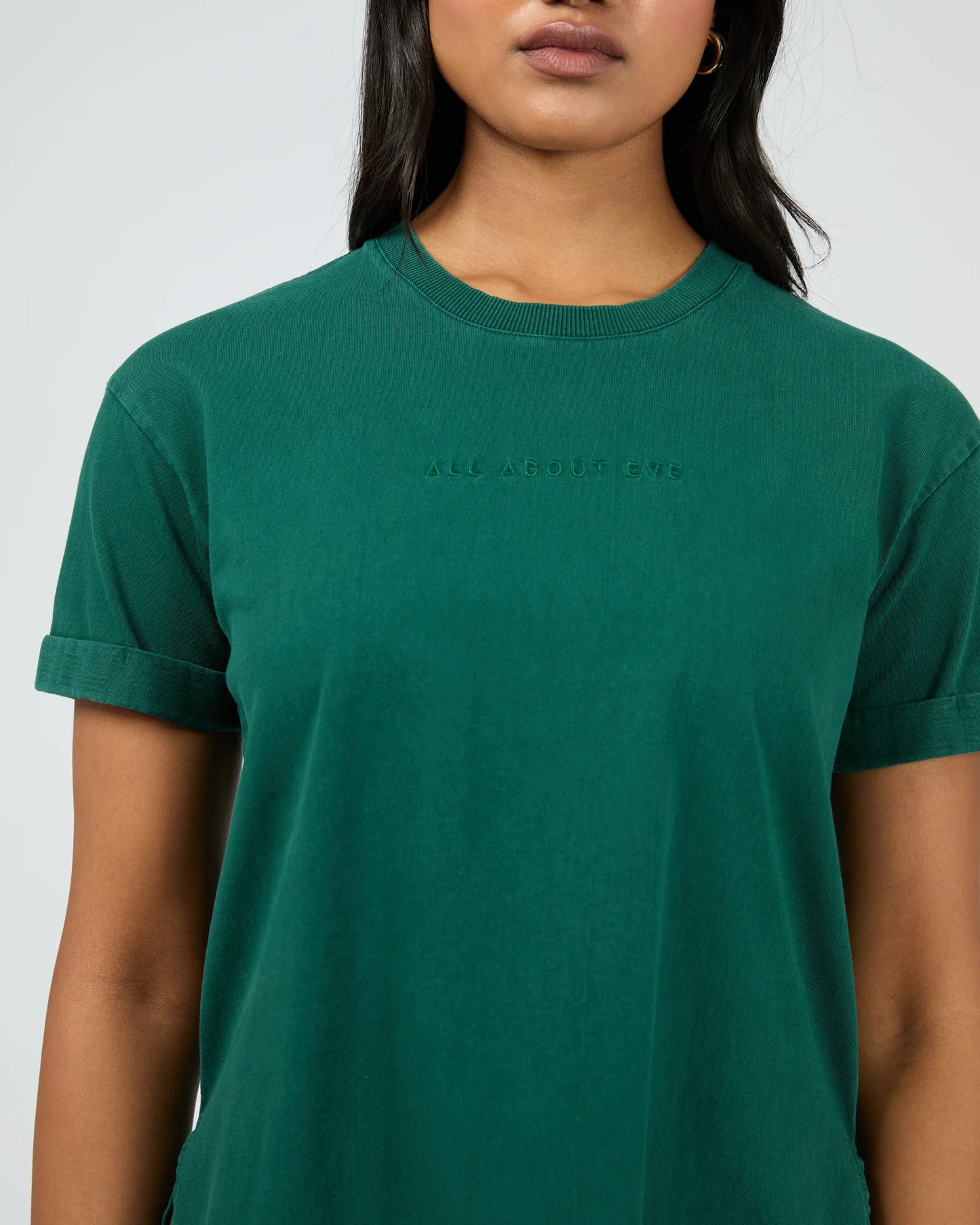 All About Eve Washed Tee Forrest Green