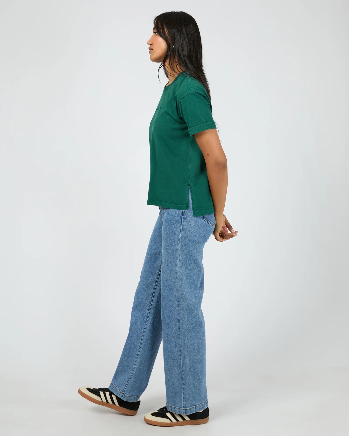 All About Eve Washed Tee Forrest Green