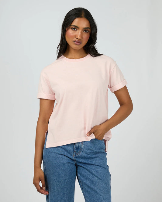 ALL ABOUT EVE AAE WASHED TEE LIGHT PINK