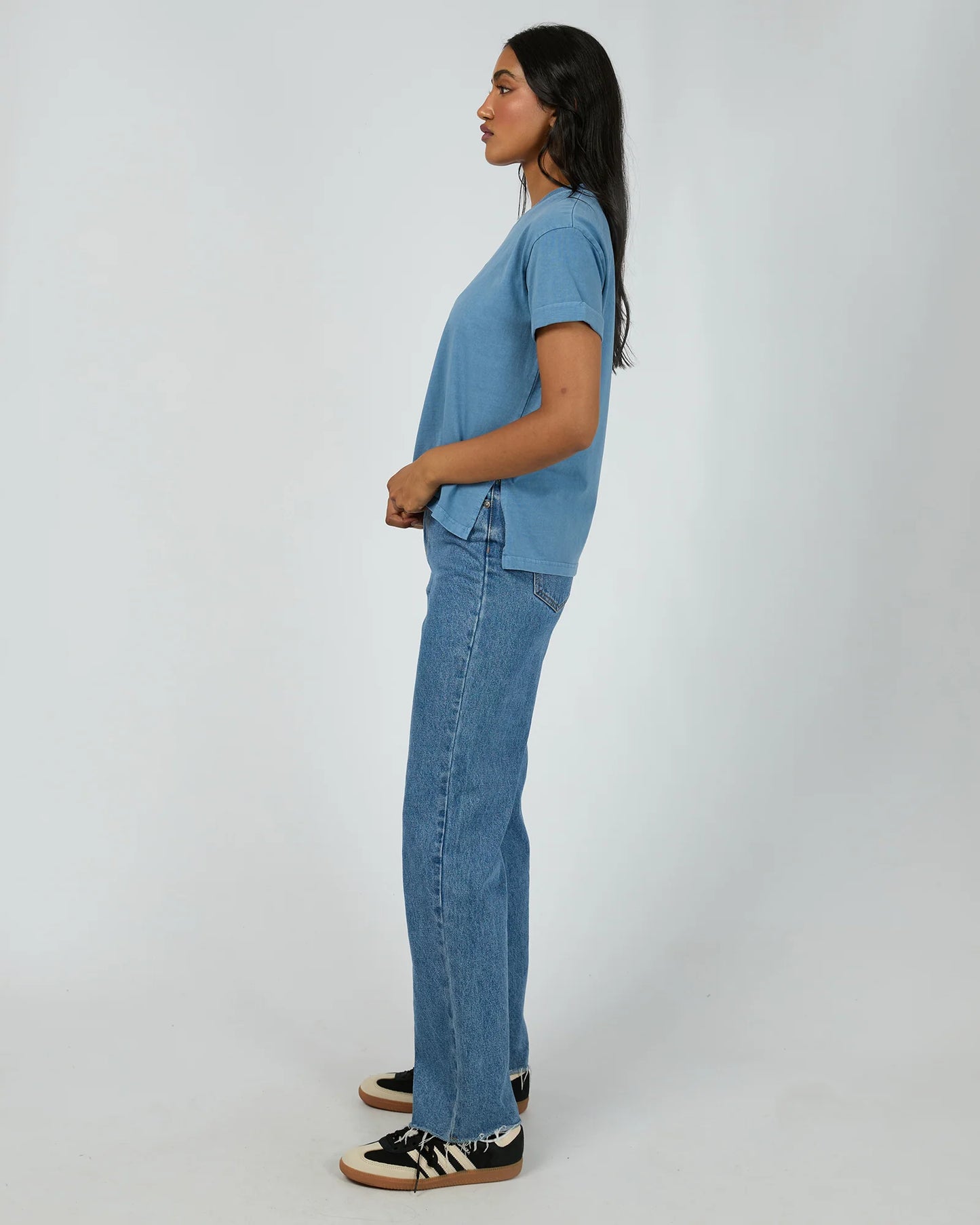 ALL ABOUT EVE AAE WASHED TEE DENIM