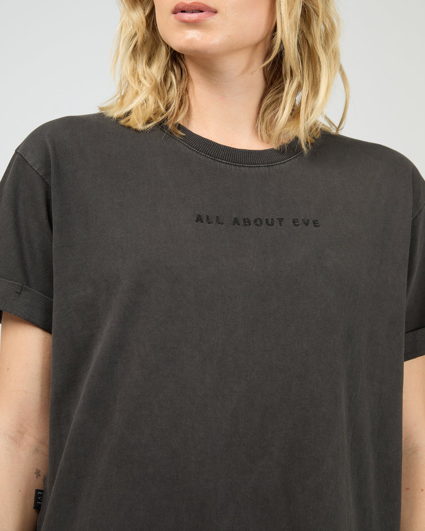 All About Eve Active Washed Tee | Washed Black