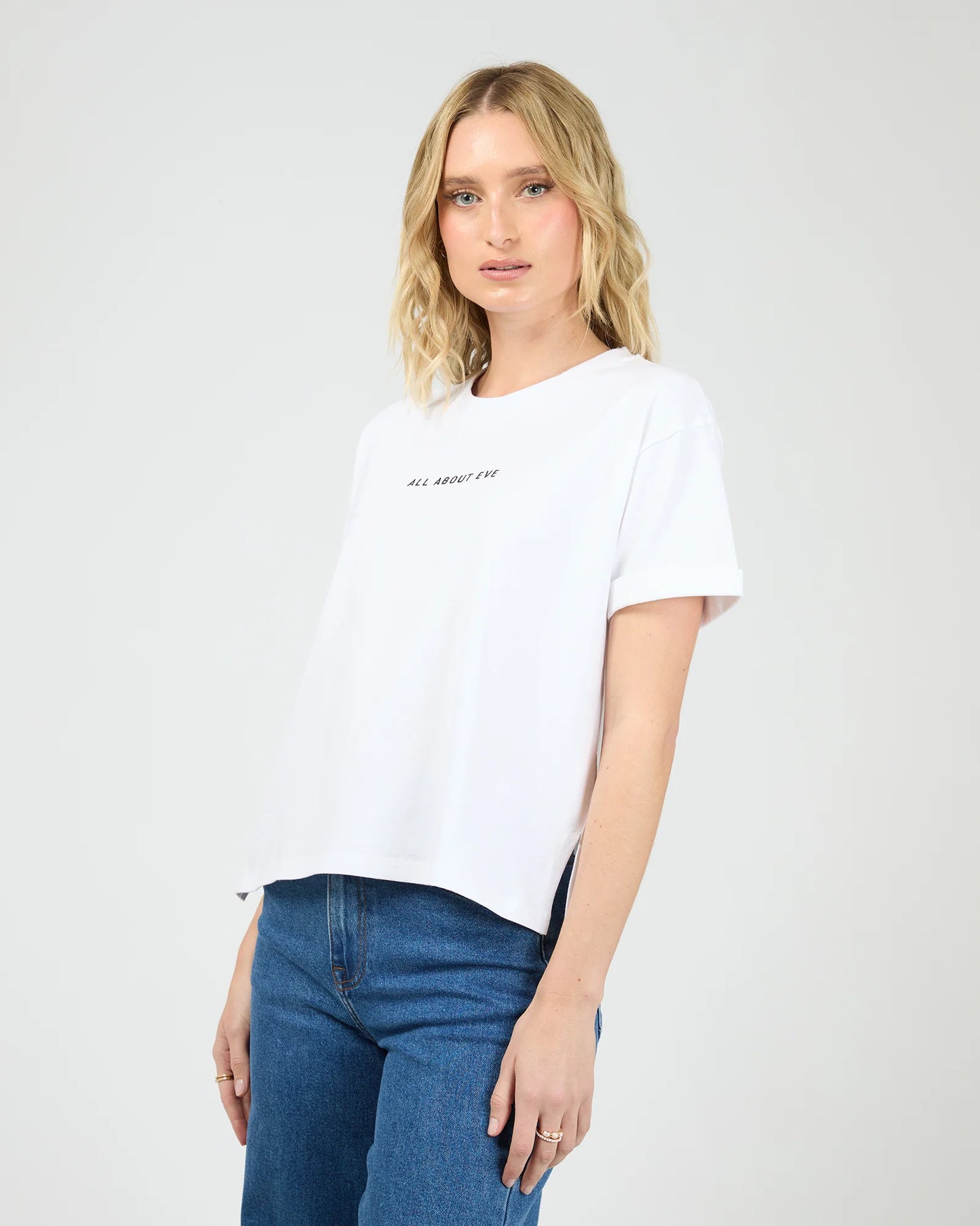 All About Eve Washed Tee | White