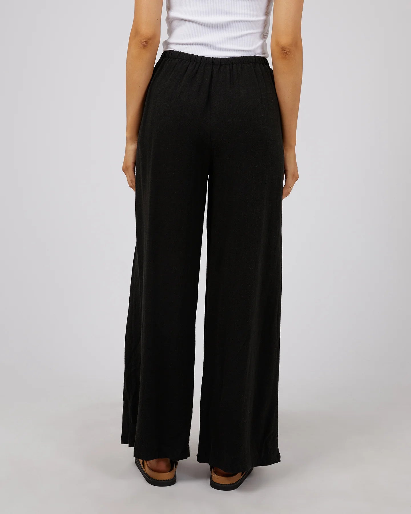 ALL ABOUT EVE LUXE LINEN PANT BLACK