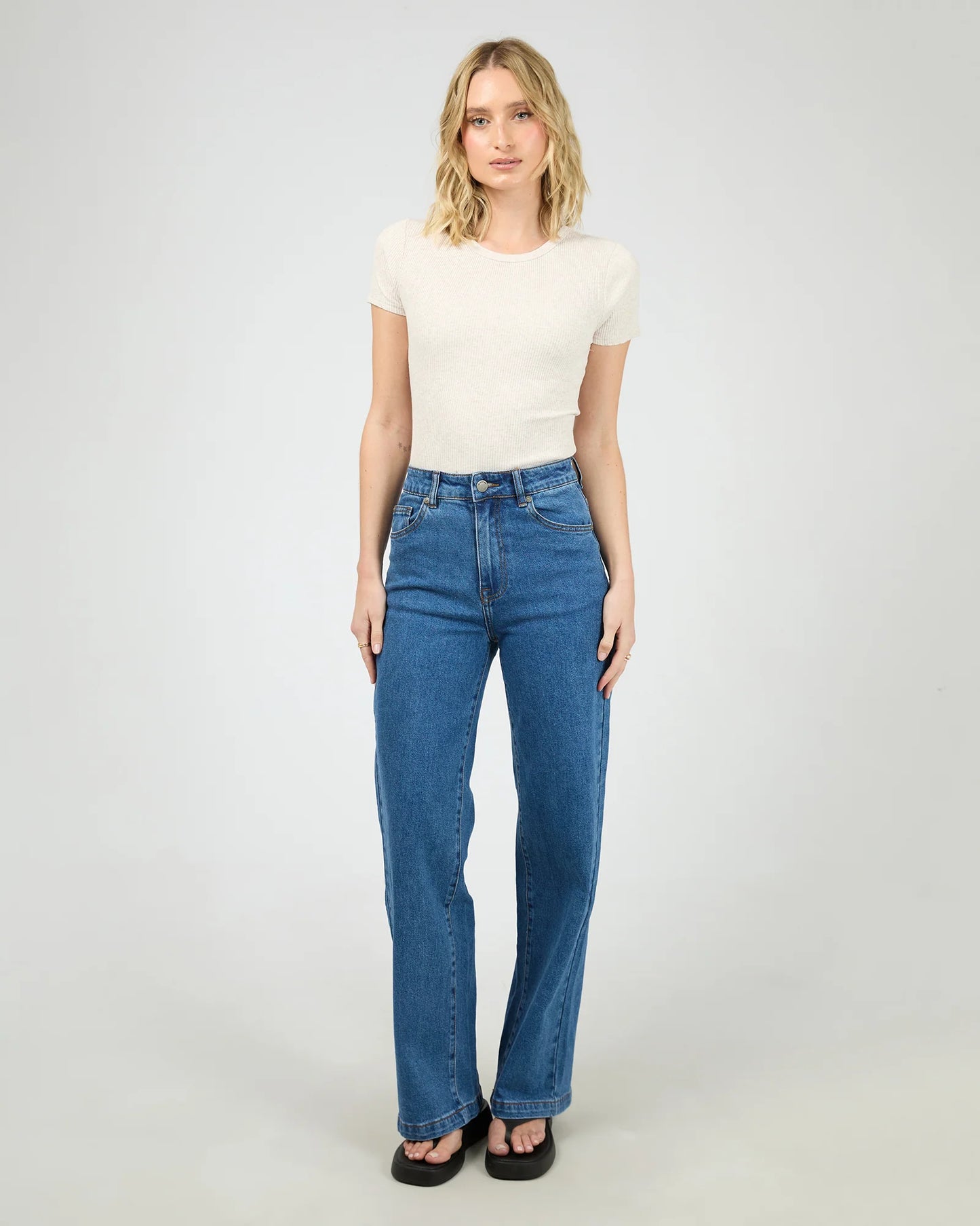 All About Eve Eve Rib Baby Tee | Oat