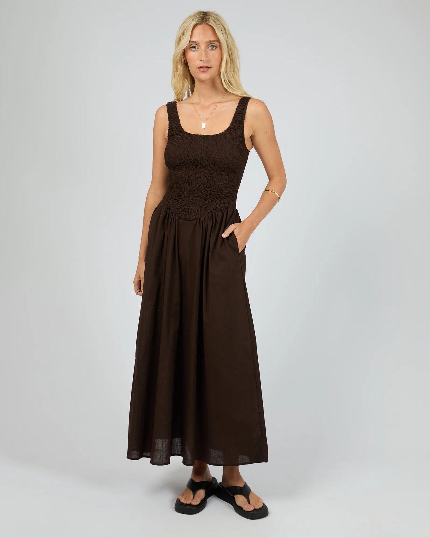 All About Eve Essential Maxi Dress Brown
