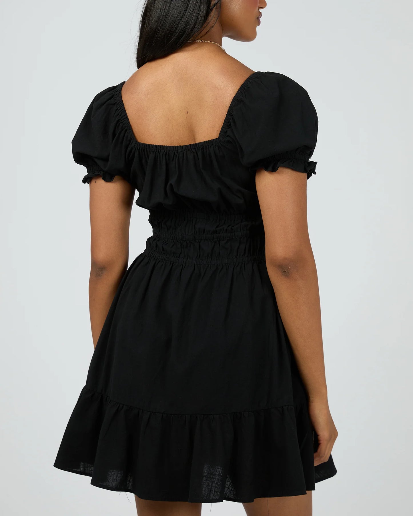 ALL ABOUT EVE ESSENTIAL SS MINI DRESS BLACK
