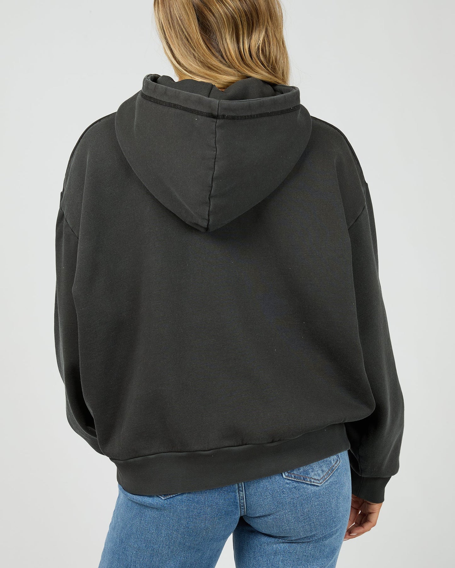 All About Eve AAE Washed Boxed Hoodie | Washed Black