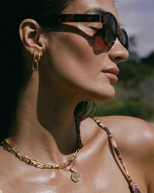 Milla Hart Myra Coin Pendant Necklace | Gold