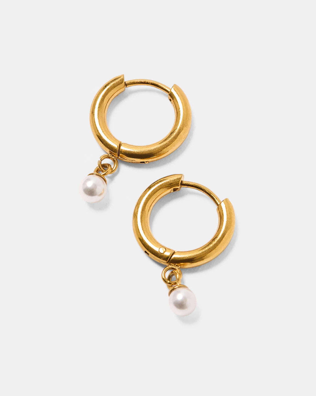 Milla Hart Kira Pearl Drop Earrings | Gold