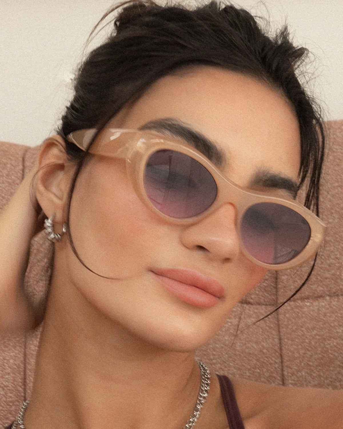 Milla Hart Nora Sunglasses | Bone
