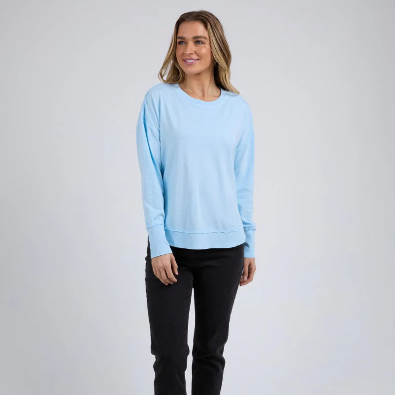 FOXWOOD FARRAH LONG SLEEVE WATERFALL BLUE