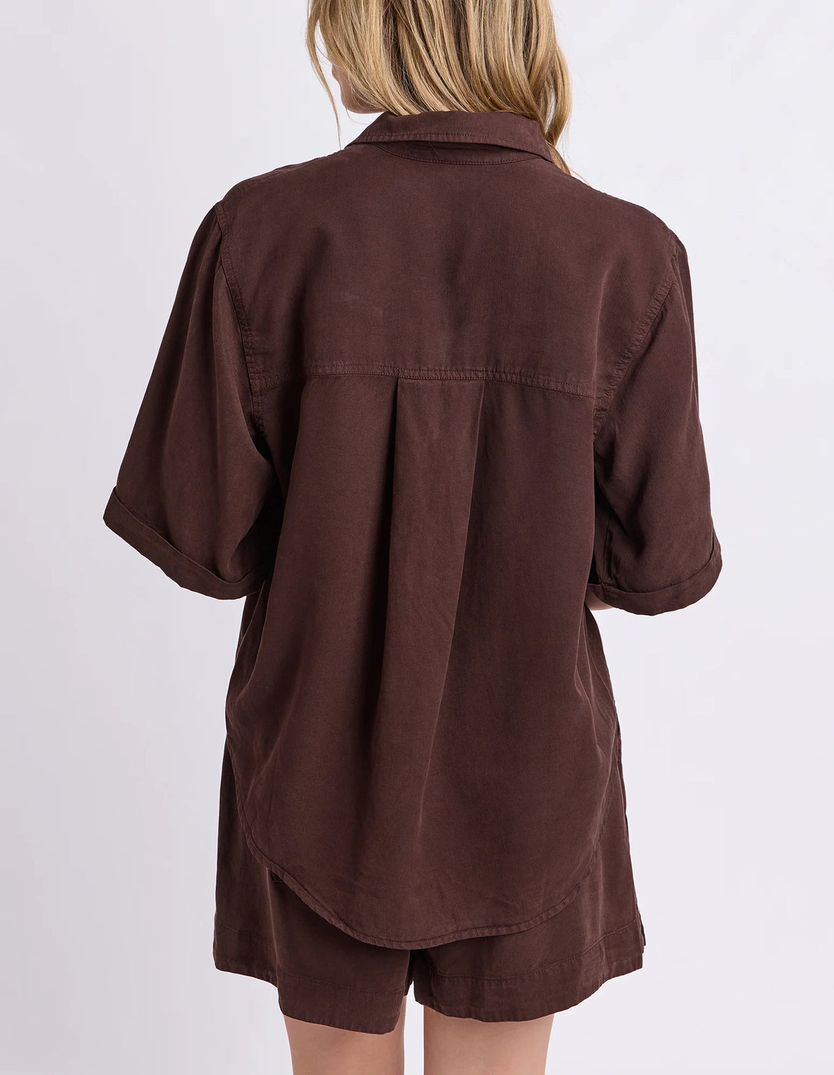 Elm Bliss Washed Shirt | Chocolate