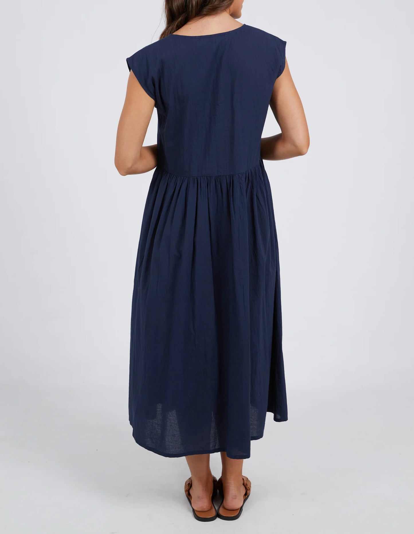 ELM BLAKE MIDI DRESS NAVY