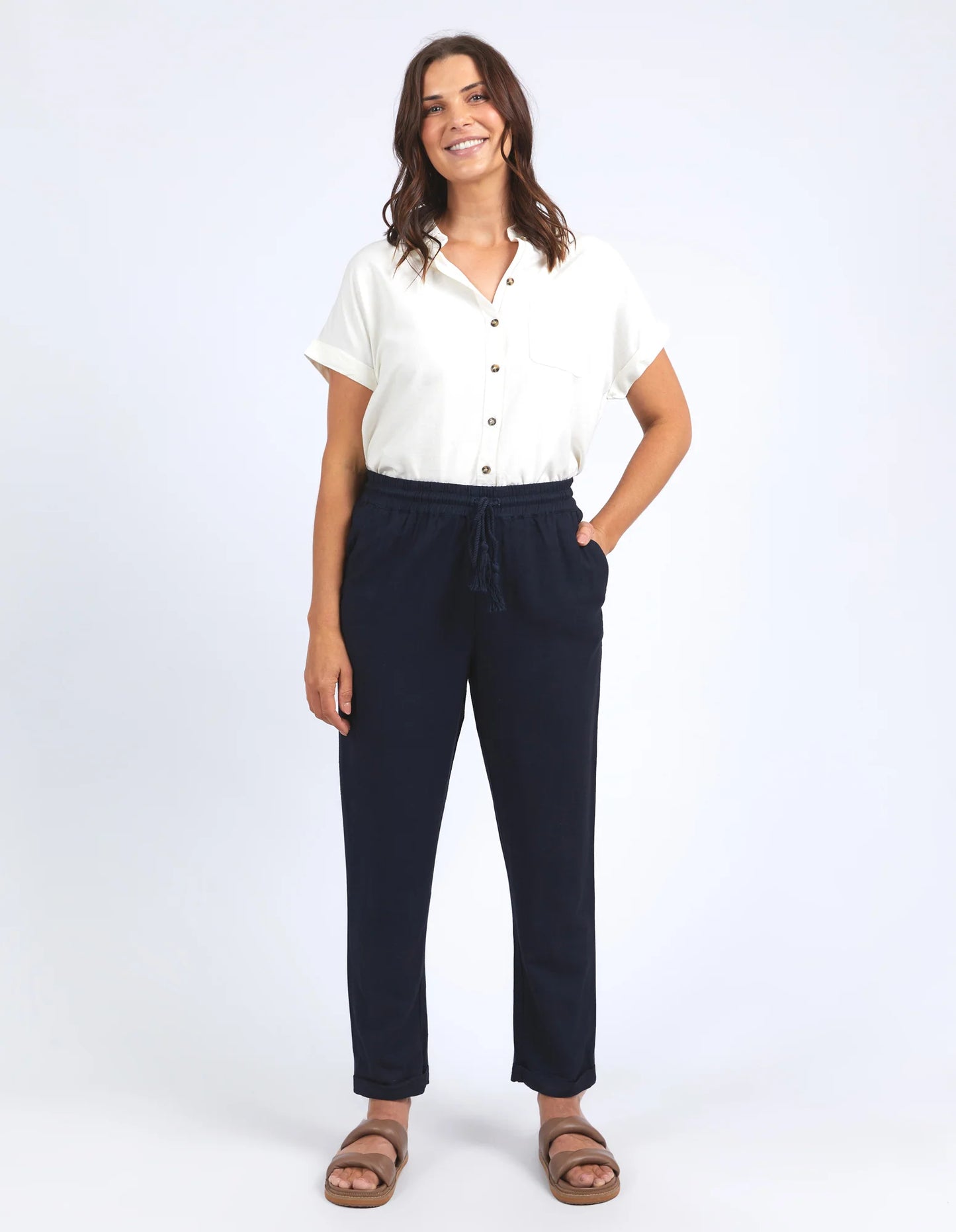 ELM CLEM RELAXED PANT NAVY