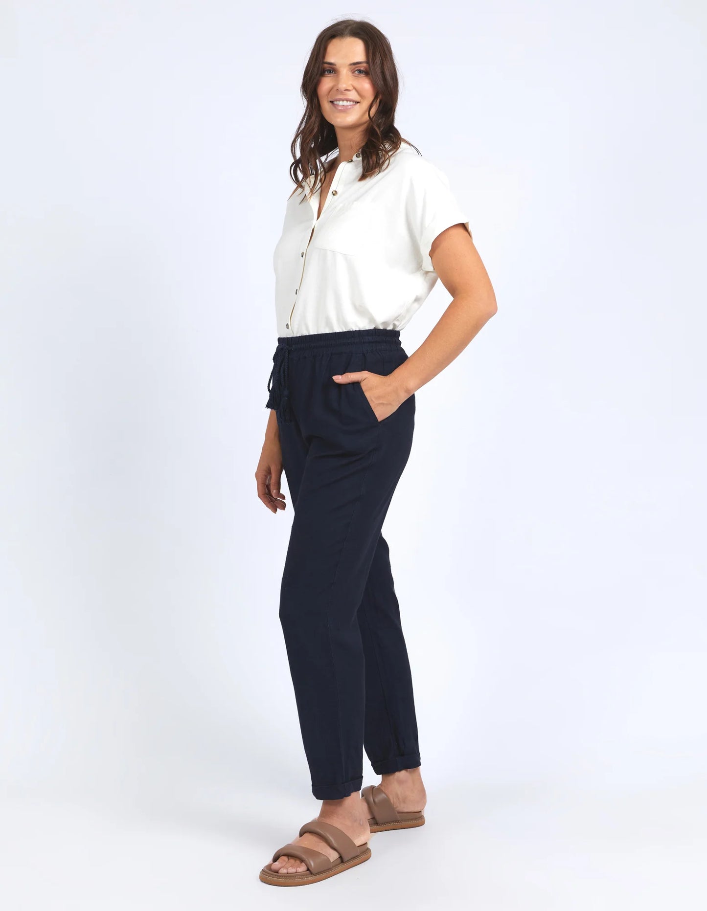 ELM CLEM RELAXED PANT NAVY