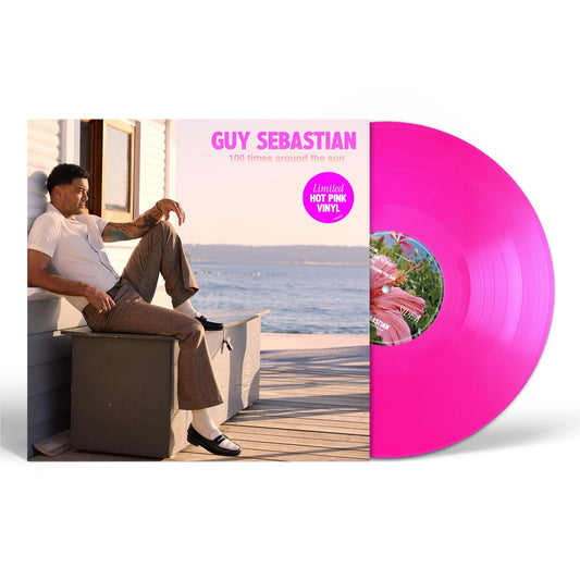 GUY SEBASTIAN 100 TIMES AROUND THE SUN LP HOT PINK VINYL