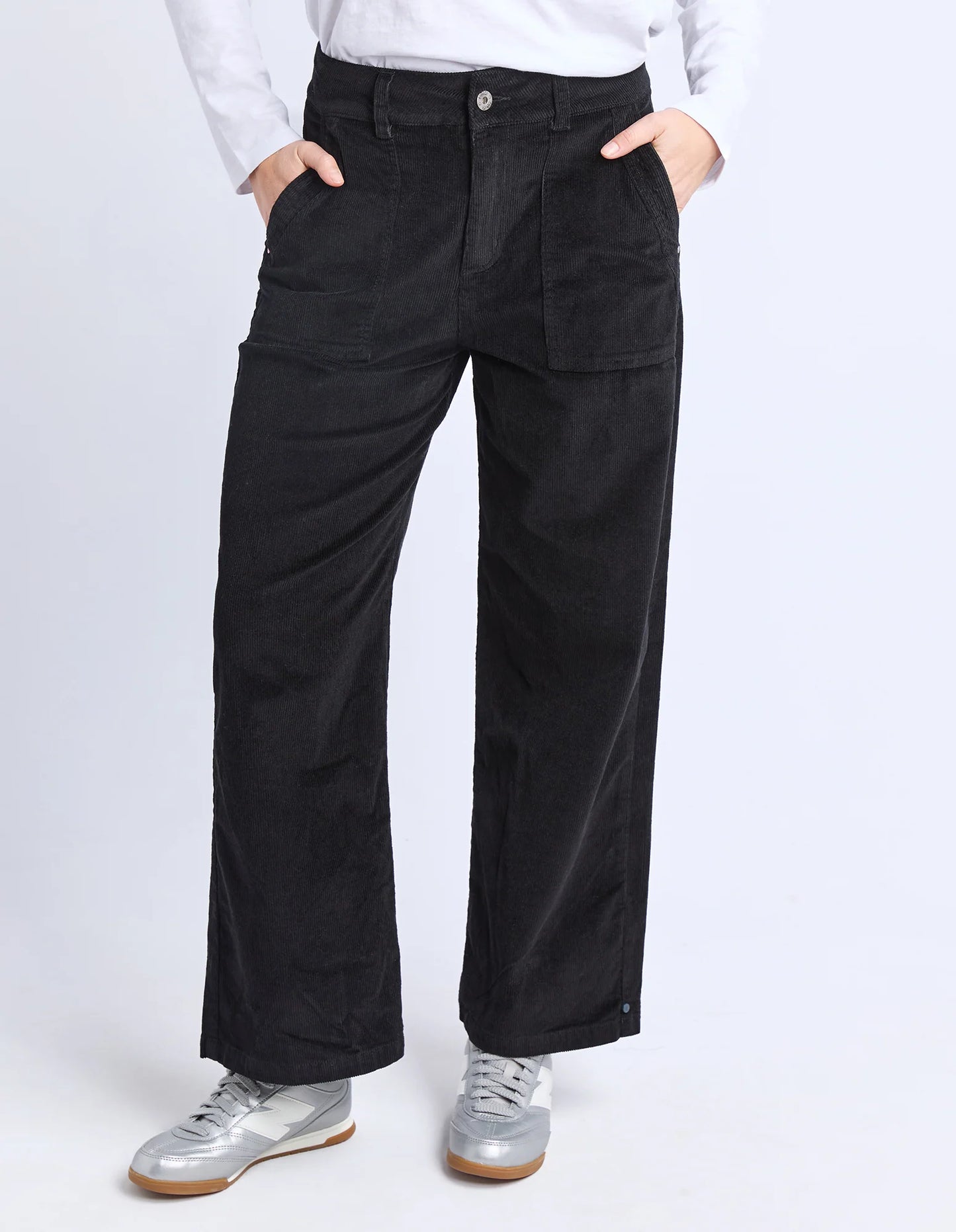 Elm Cassie Cord Pant | Black