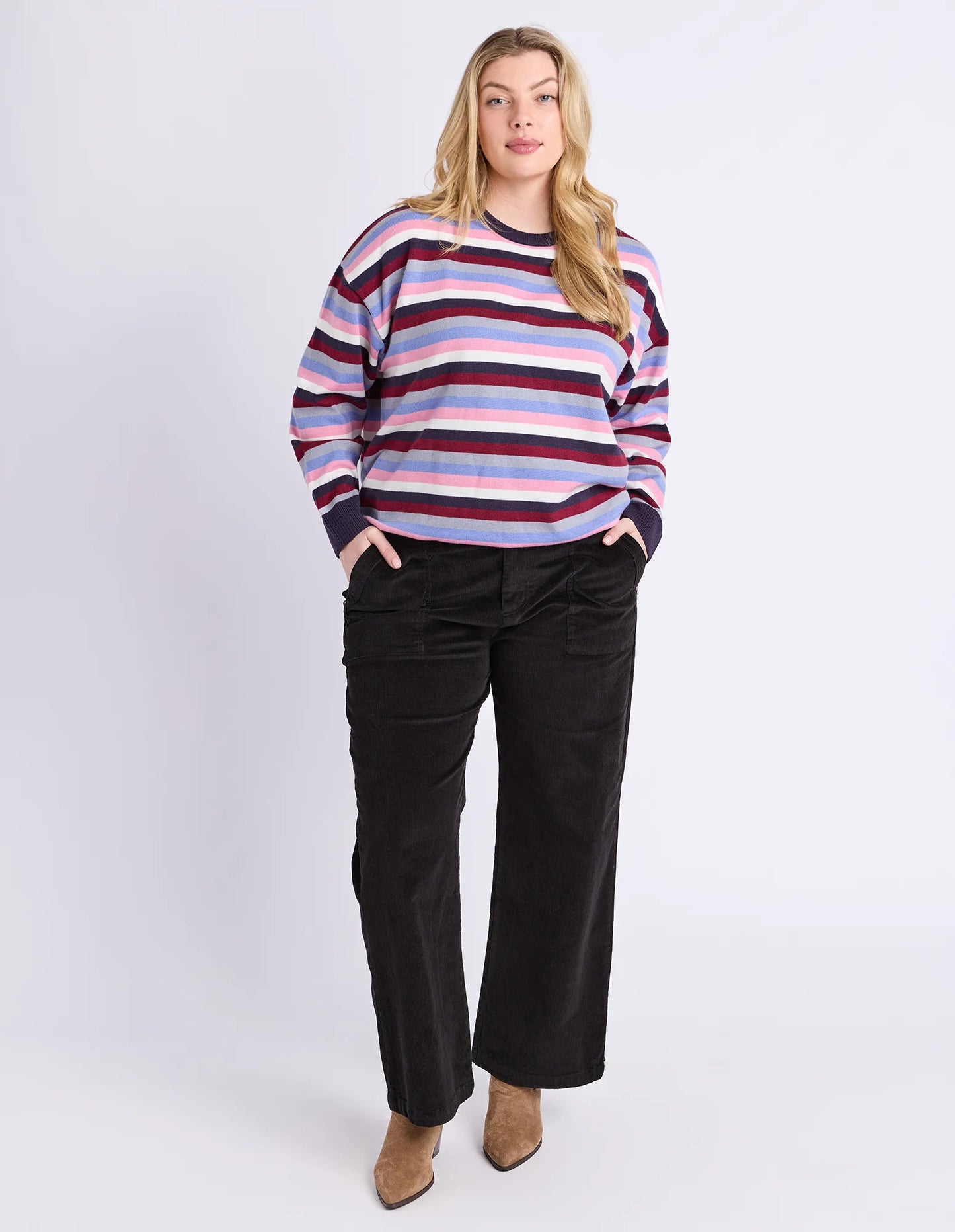 Elm Cassie Cord Pant | Black