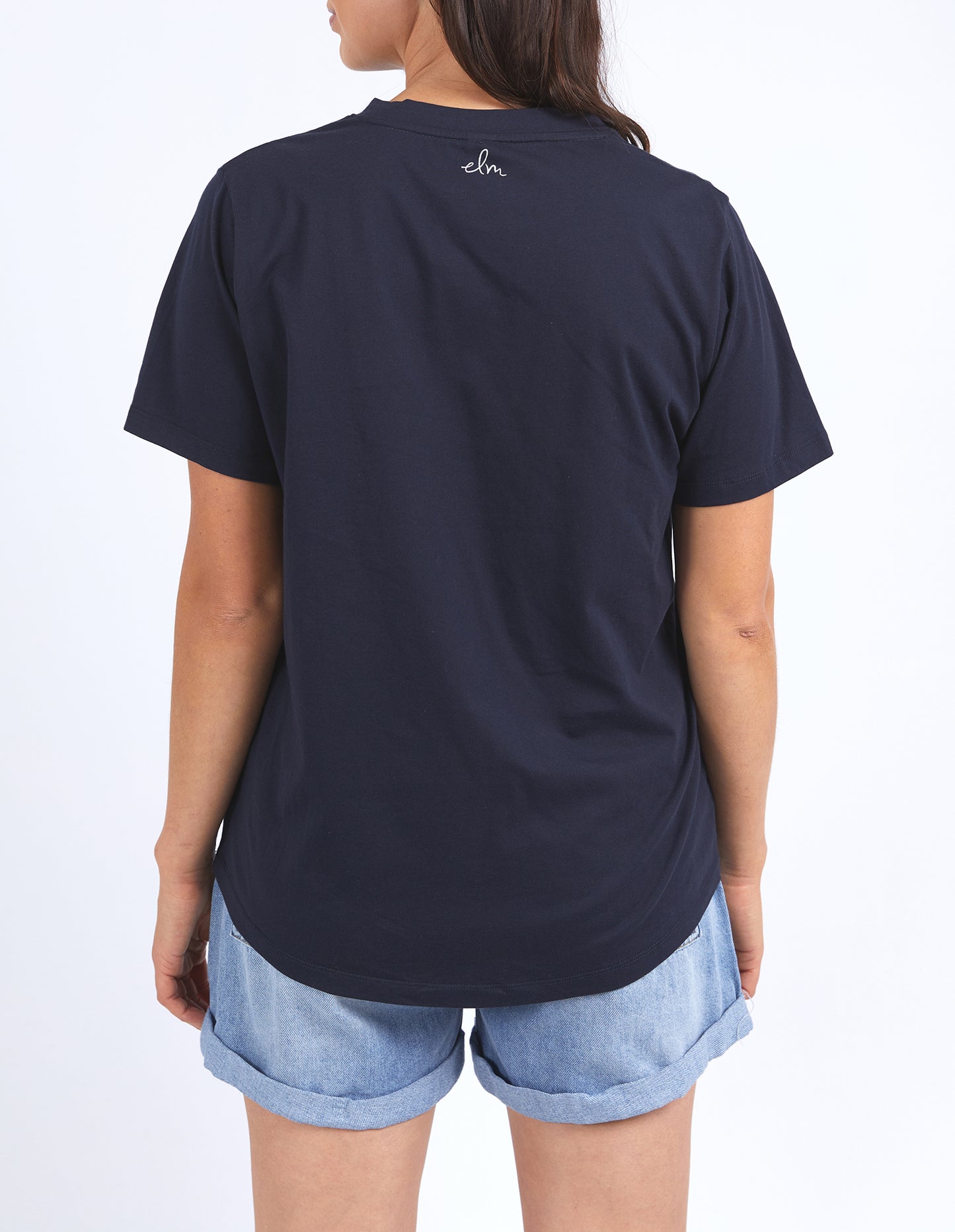 ELM SPARKLE STAR TEE NAVY