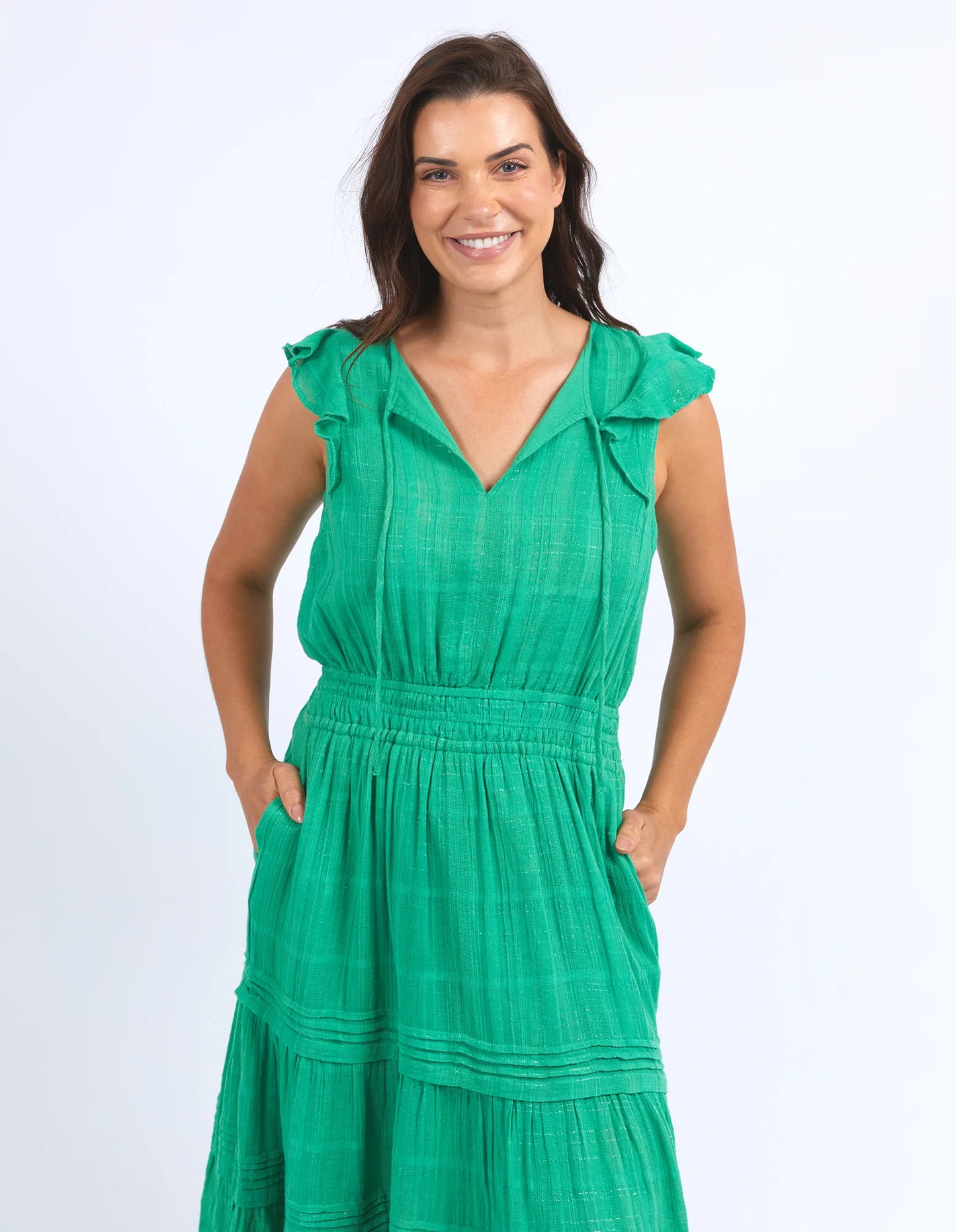 ELM ISABELLA DRESS GREENBRIAR