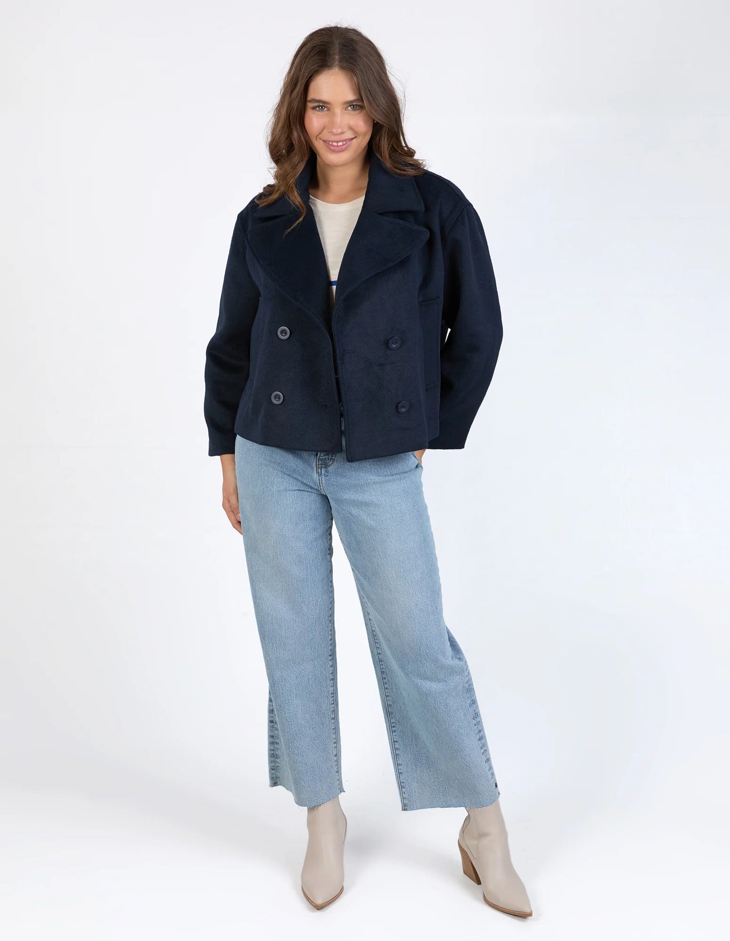 ELM HARLEY PEACOAT NAVY