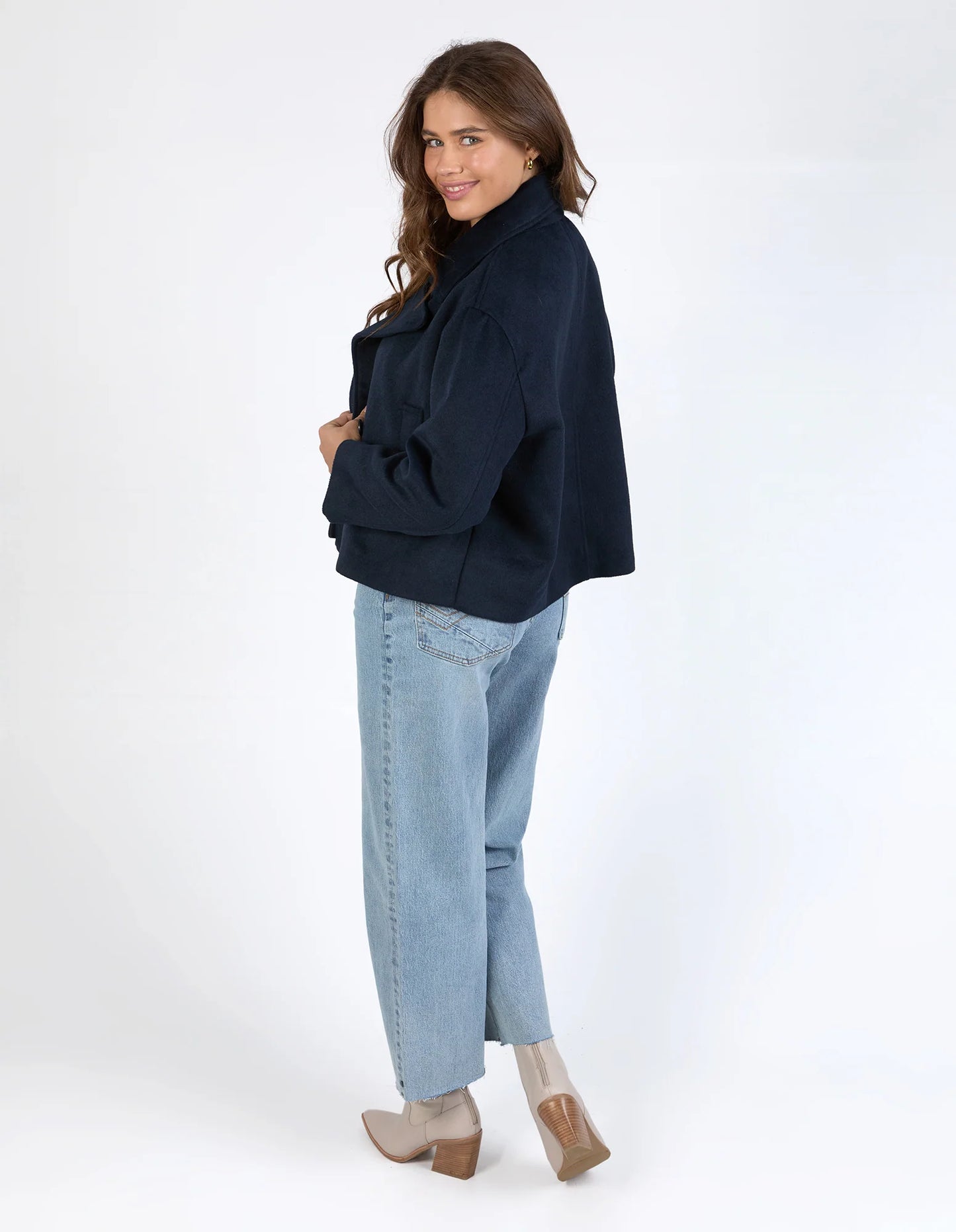 ELM HARLEY PEACOAT NAVY