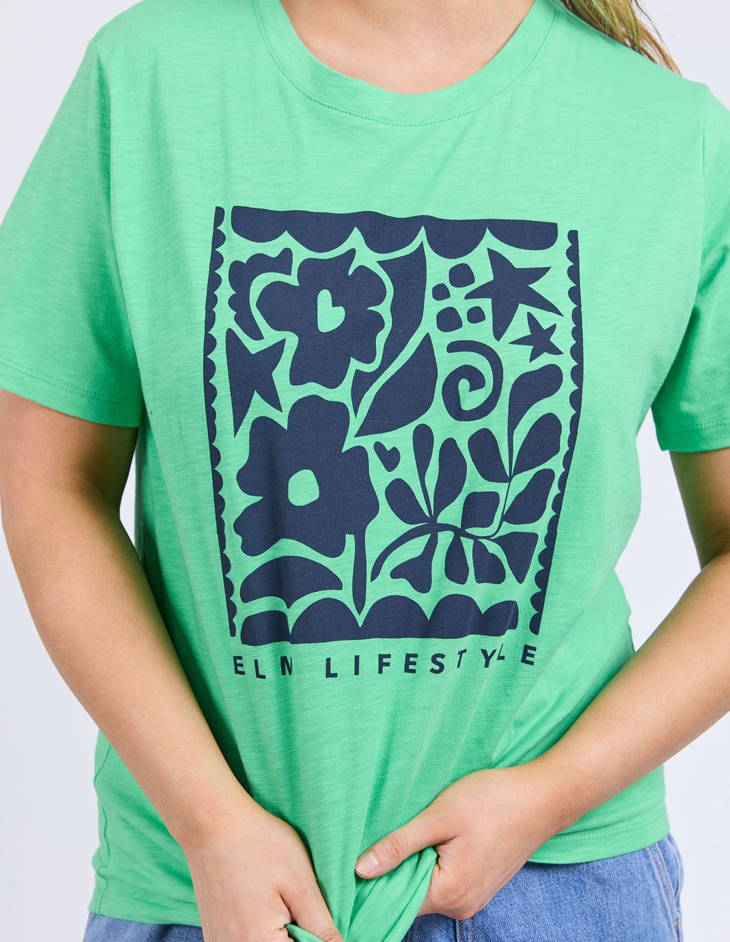 ELM WINONA TEE SPRING GREEN