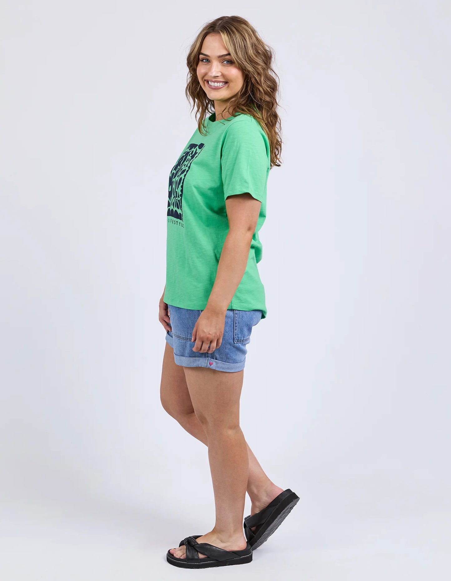 ELM WINONA TEE SPRING GREEN