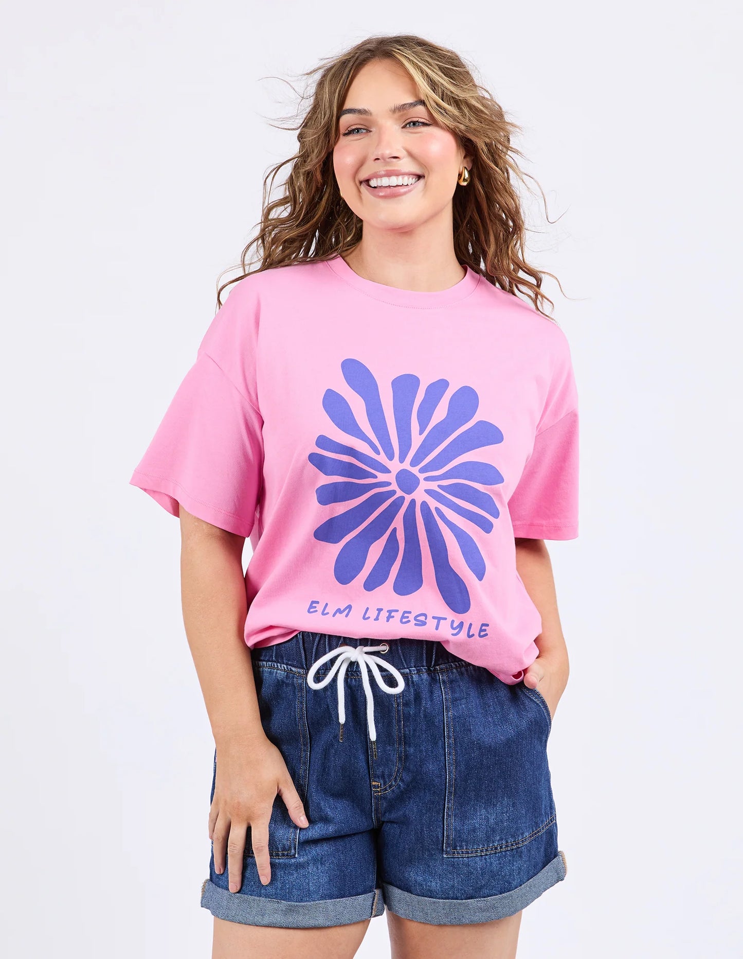 ELM CAMELIA TEE CHATEAU ROSE