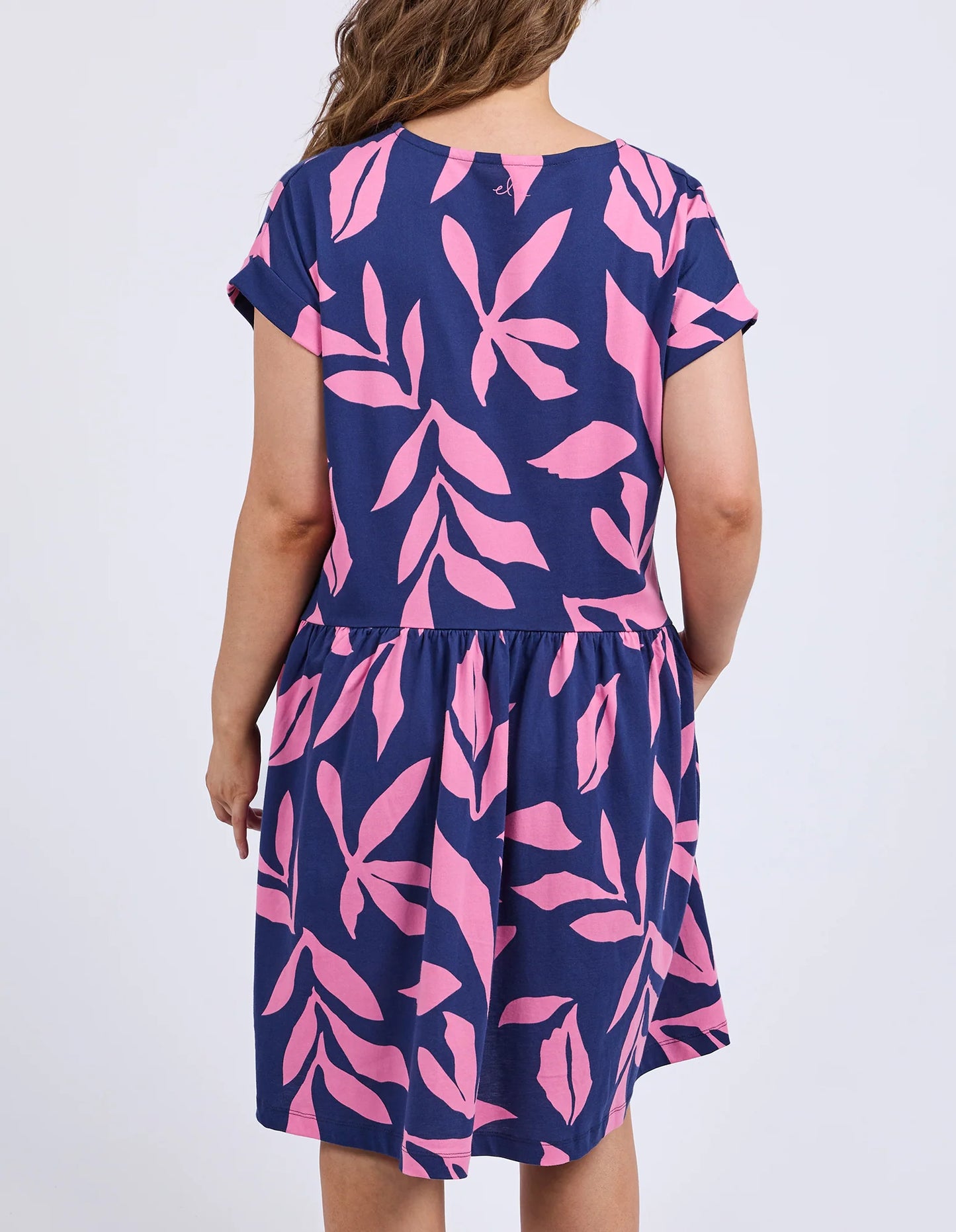 ELM MIMOSA DRESS BLU DEPTH YARDAGE PRINT