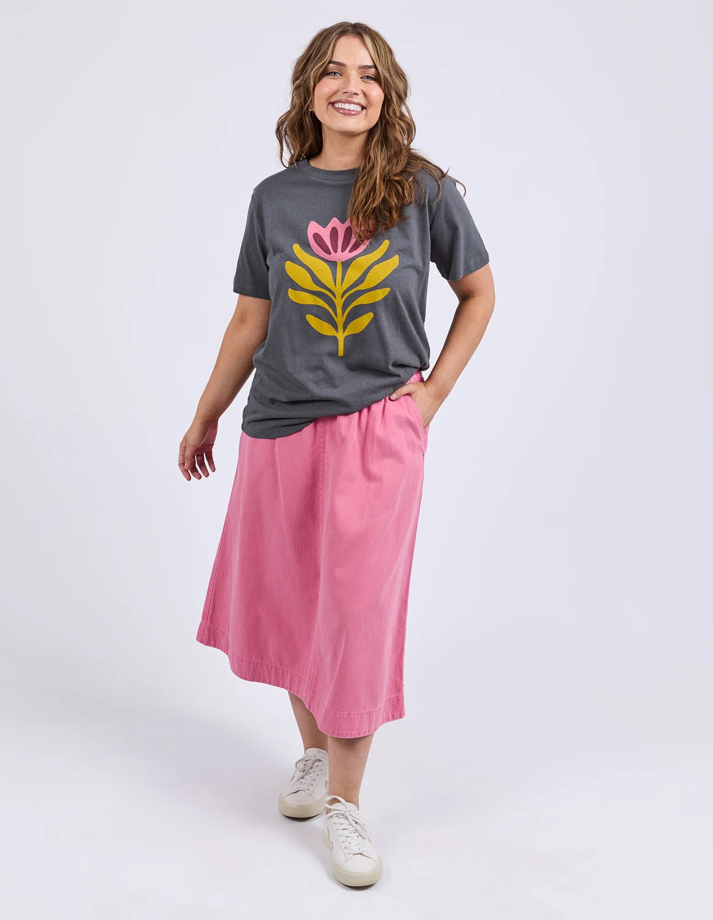 Elm Fiore Tee Charcoal